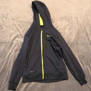 Nike Grey and Lime Jacket